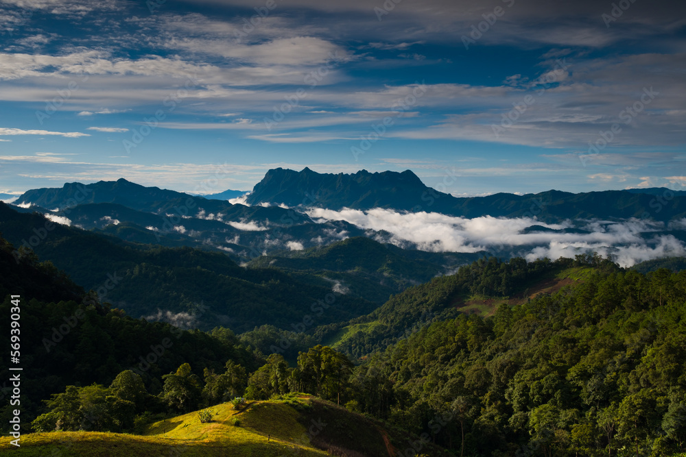 landscape with clouds