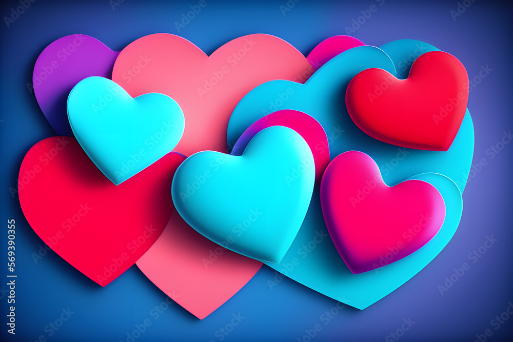 Hearts background