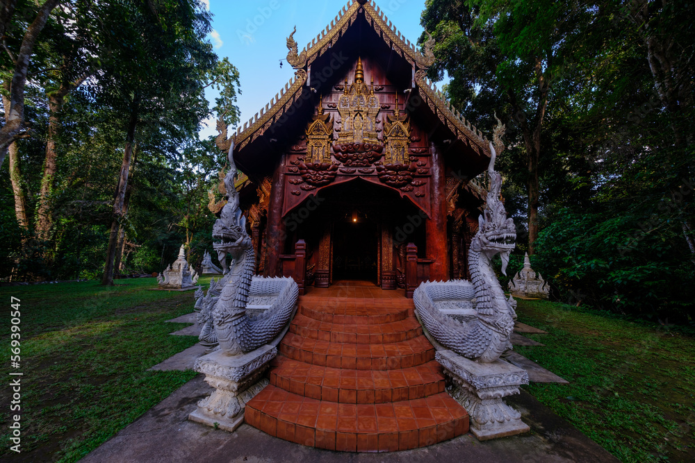 thai temple in the park