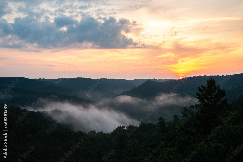 Dawn in Mountains