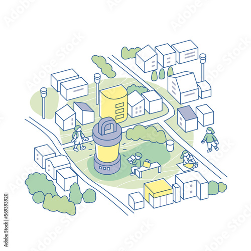 ランタンのある町