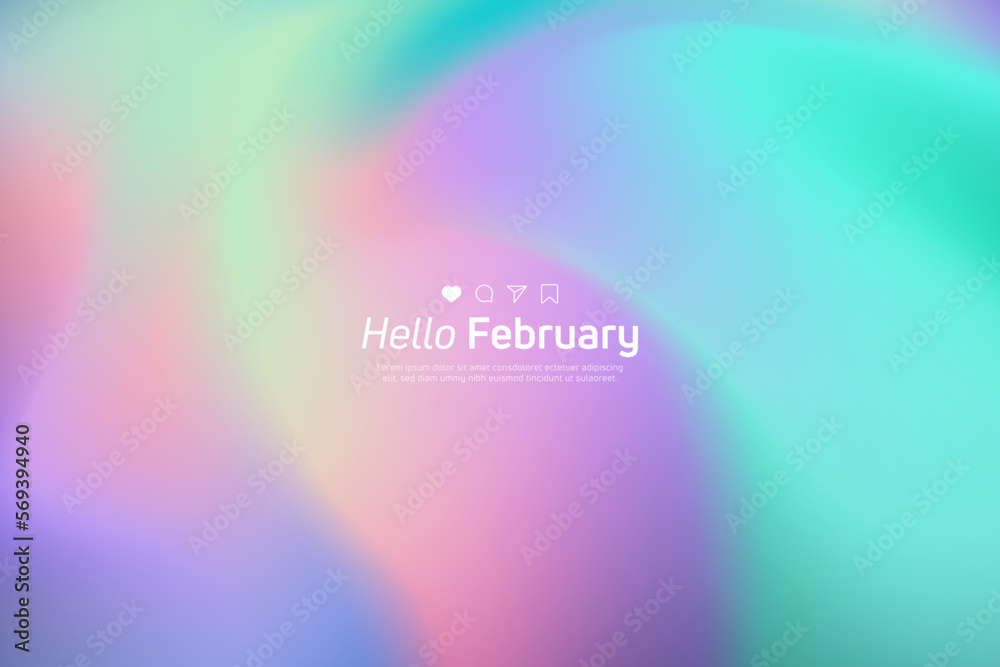 Shades of holographic. Futuristic holographic poster with gradient mesh. Shades of holographic. Futuristic holographic poster with gradient mesh.