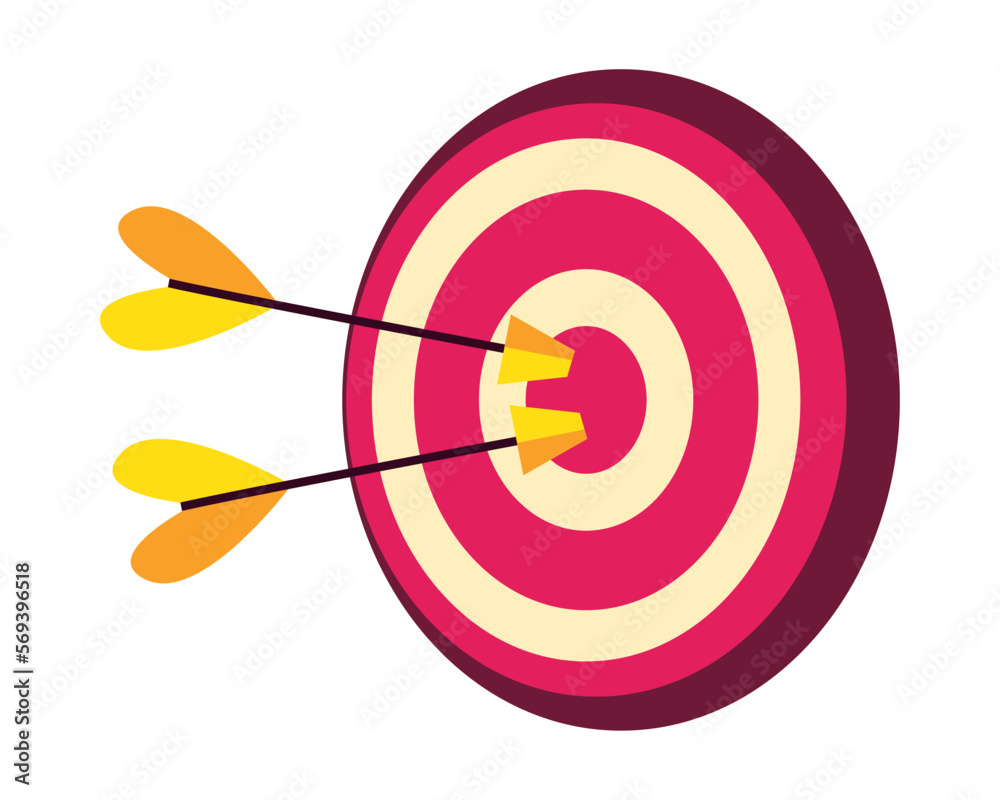 flat colored target