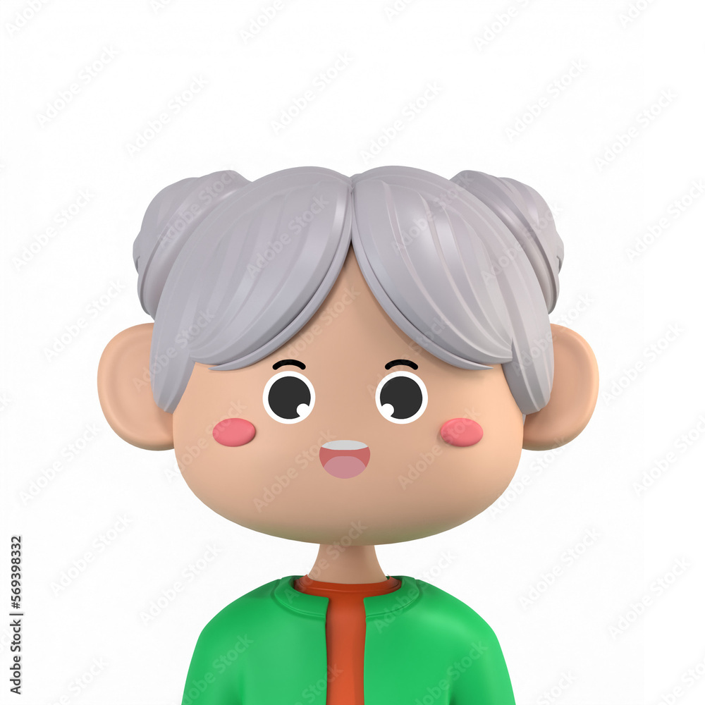 3d cute avatar female corporate woman isolated illustration 3d cute avatar female corporate woman isolated illustration