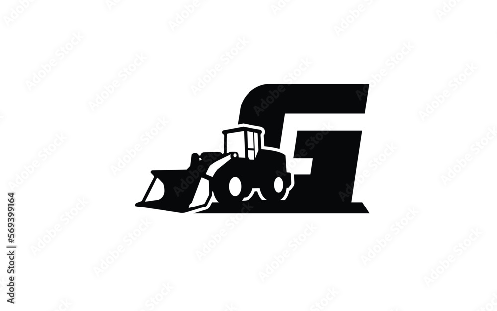 G Logo with loader letter concept for template G Logo with loader letter concept for template