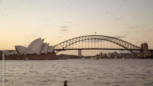 Sydney Opera House day to nighttime 4k Timelapse photo