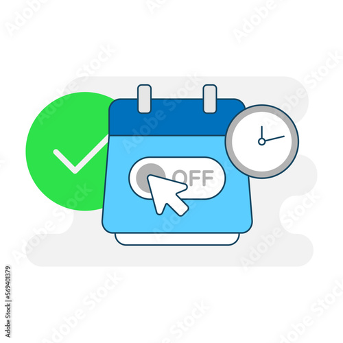 cancel the subscription anytime you want concept illustration flat design vector eps10. modern graphic element for landing page, button, empty state ui