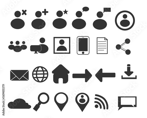 set of icons for web