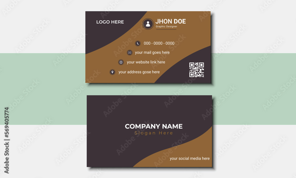 Modern Business Card. Professional business card. Simple clean & creative business card template. Vector illustration
Modern Business Card. Professional business card. Simple clean & creative business card template. Vector illustration
