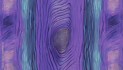 Purple and blue aesthetic wood texture pattern illustration. Generative AI.