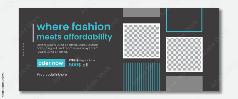 shop for social media cover design and discount  product design 