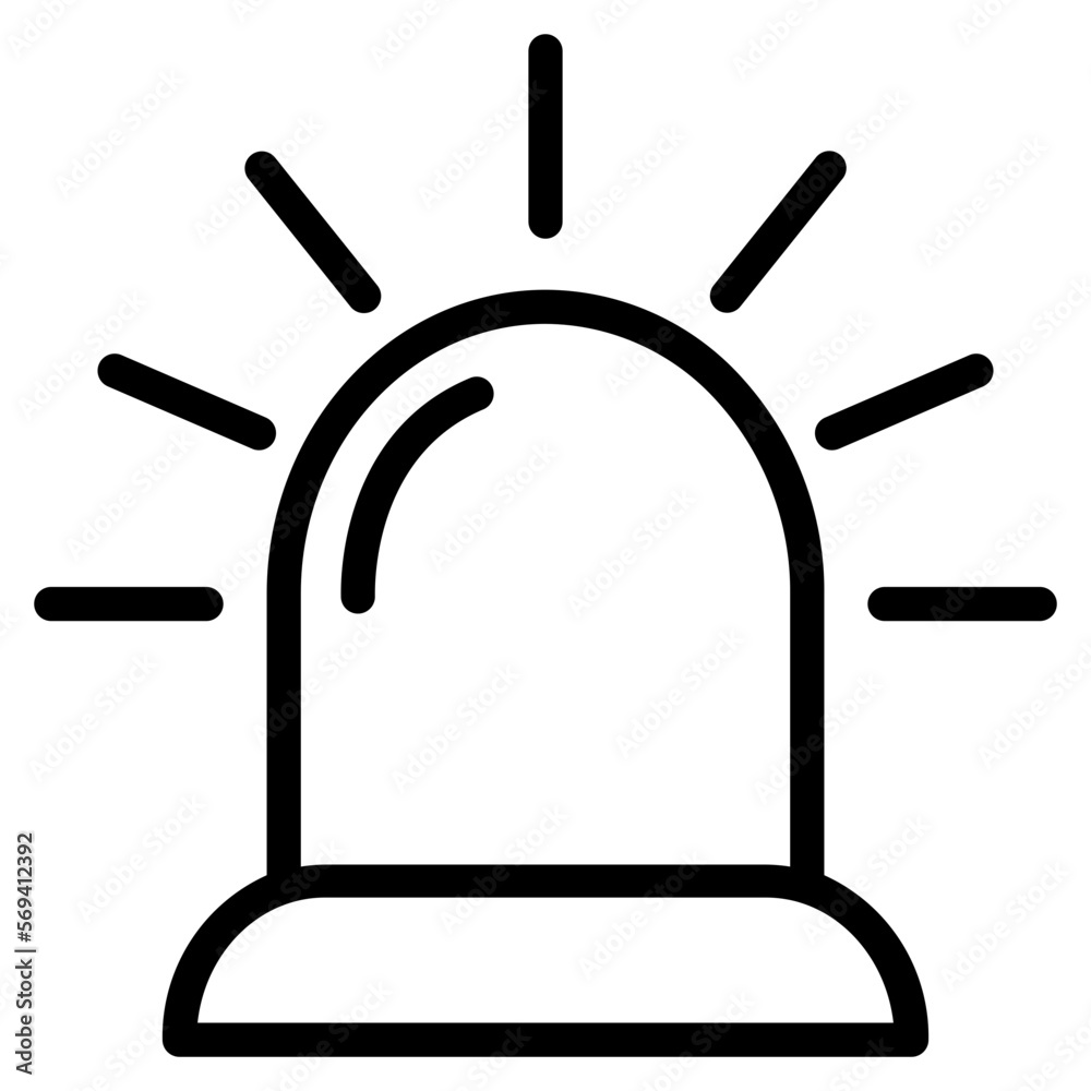 Hazard alarm icon Hazard alarm icon