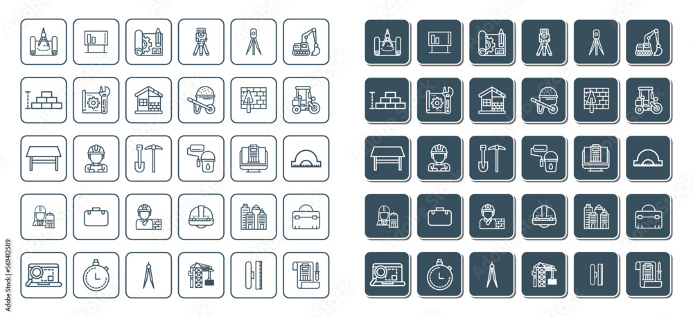 civil and contruction icon set design civil and contruction icon set design