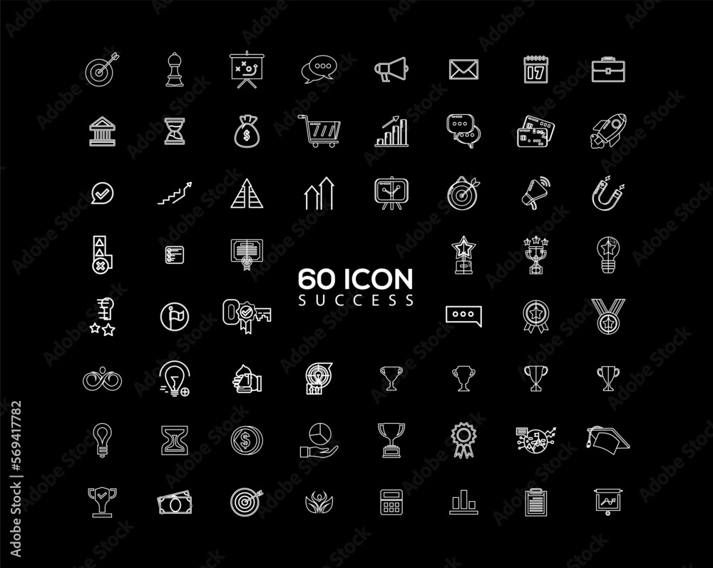 success icon set design success icon set design