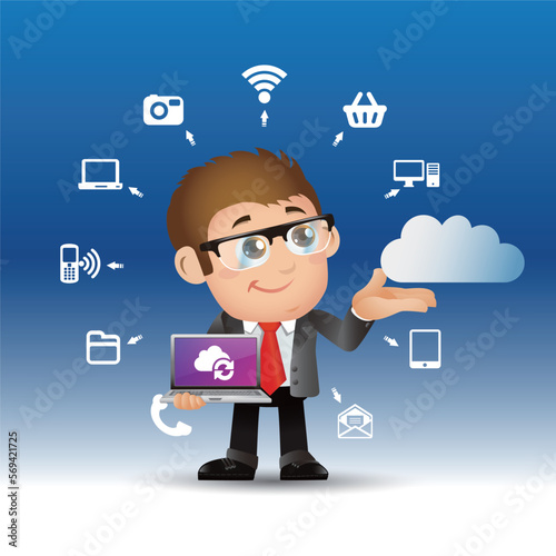 People Set - Cloud computing - cloud computing men