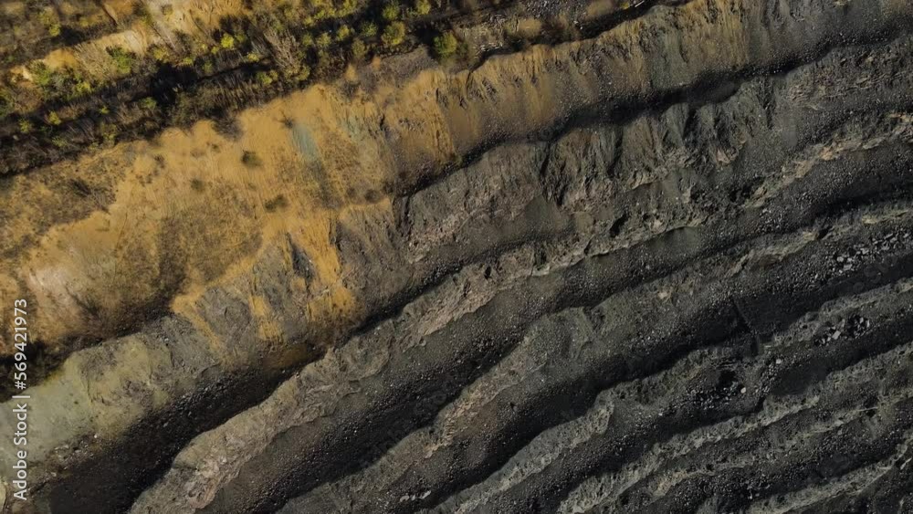 quarry mining iron ore top view drone quarry mining iron ore top view drone