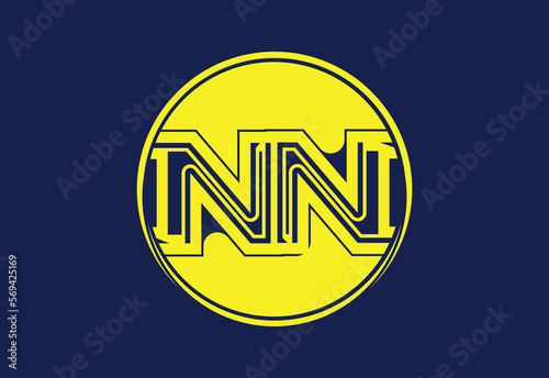 NN letter logo and icon design template photo