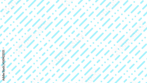 点と線の組み合わせの斜めストライプのデジタル背景のベクター素材　16:9　模様と背景無し（透過or白背景）　ベクター／透過PNG／JPEG　薄い、明るい水色・青緑２
