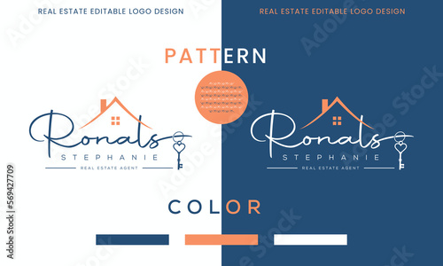 Building and Construction real estate logo design Vector template