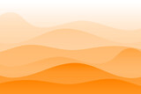 orange wave modern background
