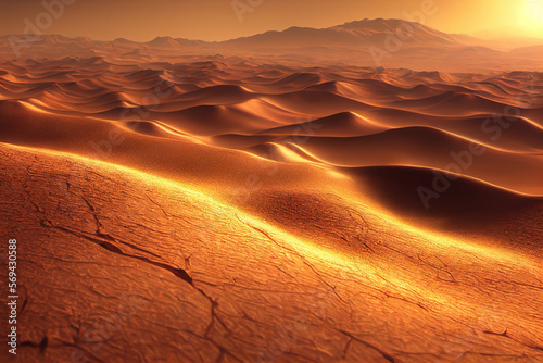 Wallpaper background of mars landscape. Generative AI