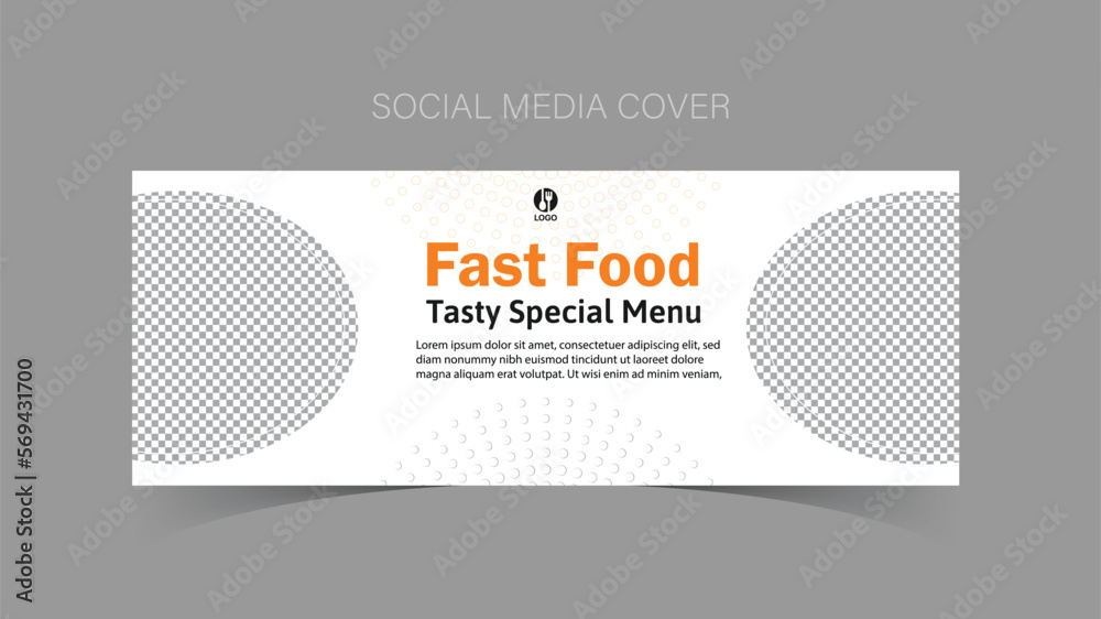 Fast Food menu social media post template,social media cover template design Fast Food menu social media post template,social media cover template design