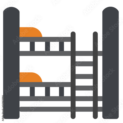 Bunk Flat Icon