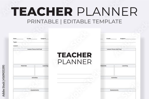 Cuadro en lienzo Teacher Planner