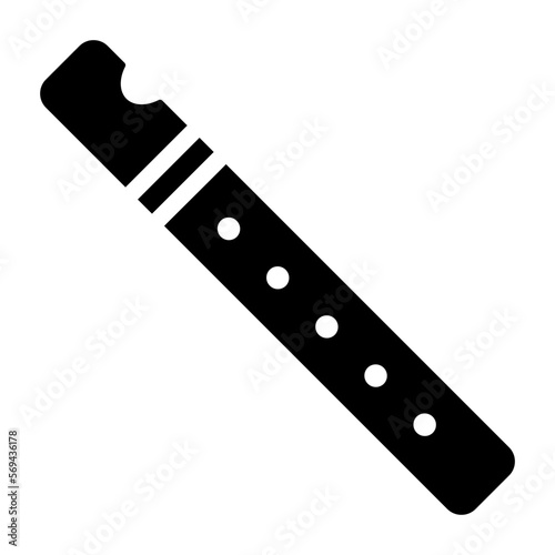 flute glyph icon