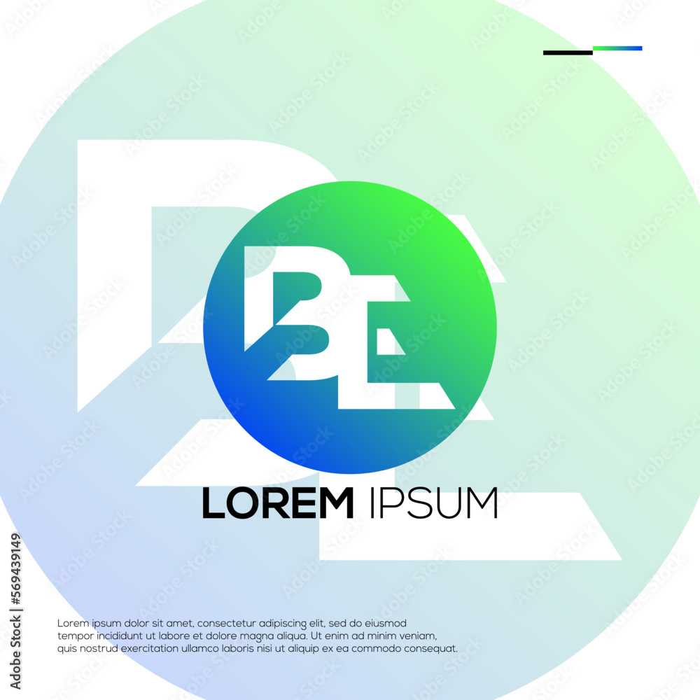 Obraz premium Modern Initials BF Logo Design Ideas