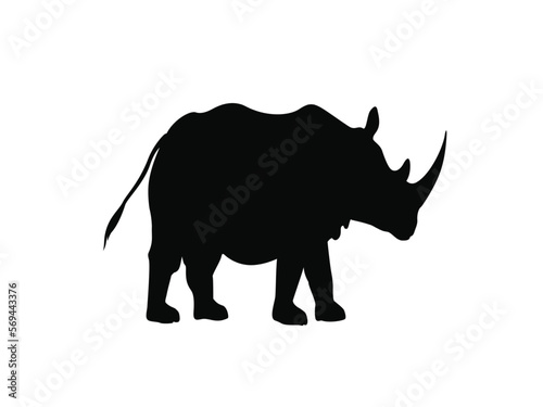 rhino silhouette vector
