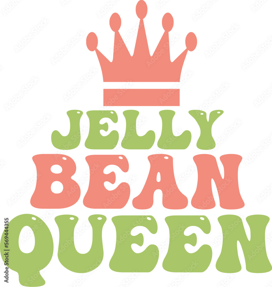 Jelly bean queen SVG cut file Stock Vector Adobe Stock