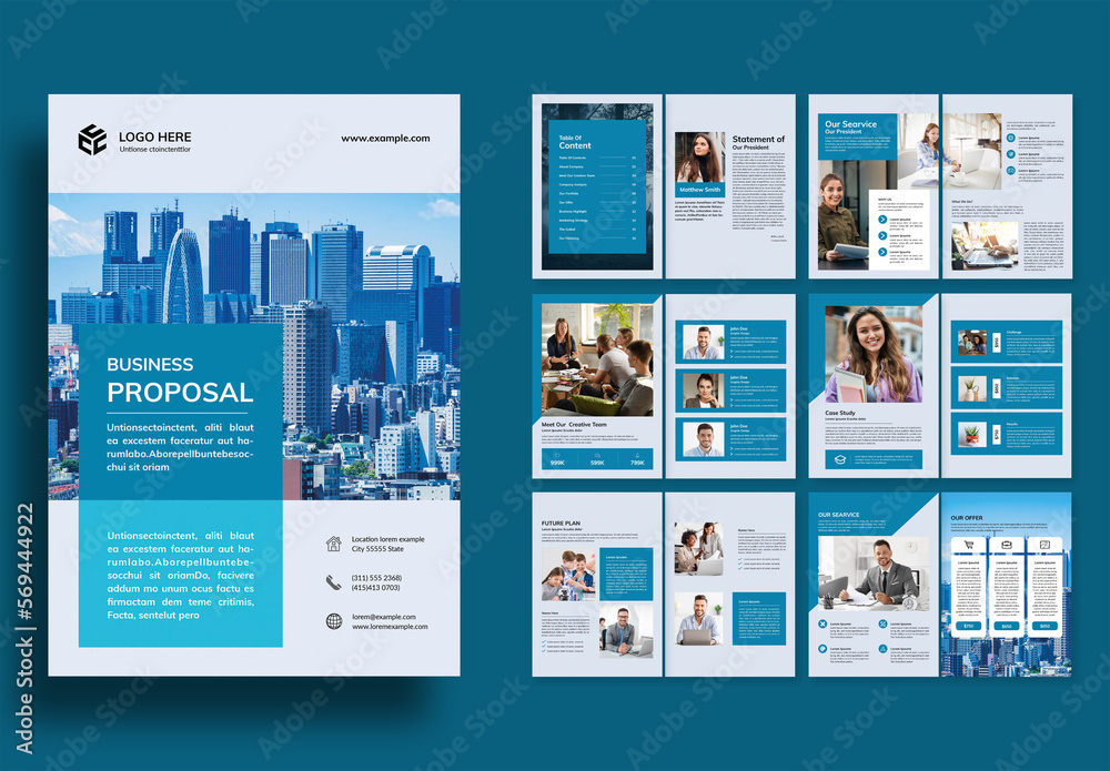 Business Proposal Stock Template Adobe Stock
