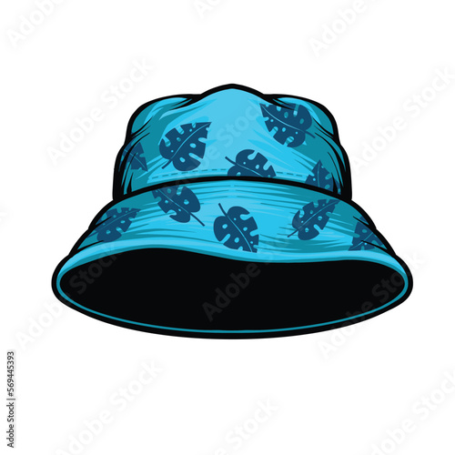 Hat sunglass beach element illustration vector editable