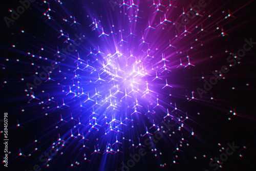 Awesome RGB space teleportation blast background