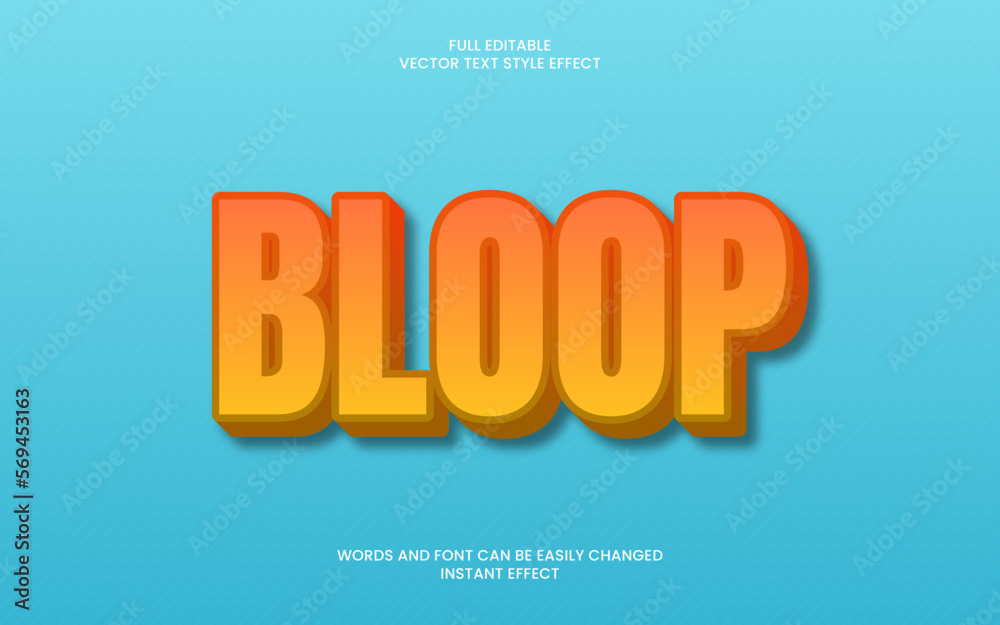 Bloop Text Effect 