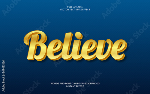 Believe Text Effect 