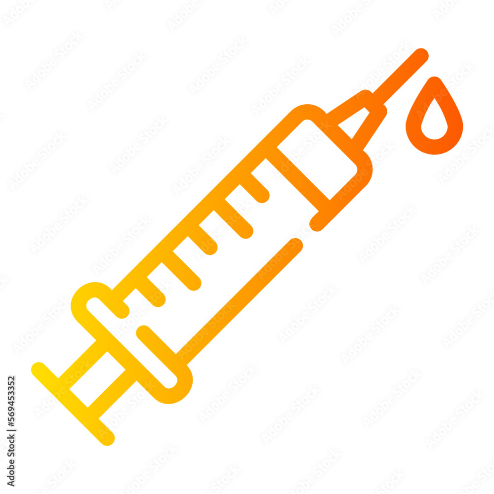 syringe gradient icon syringe gradient icon