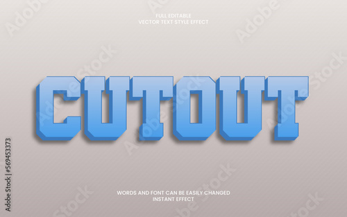 Cutout Text Effect 