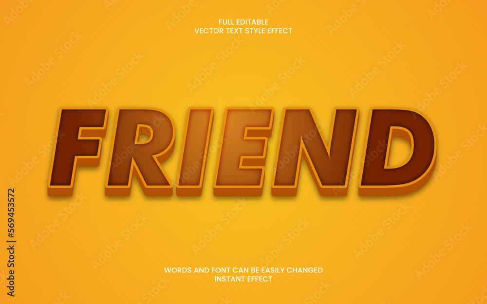 Friend Text Effect 