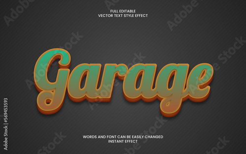 Garage Text Effect 