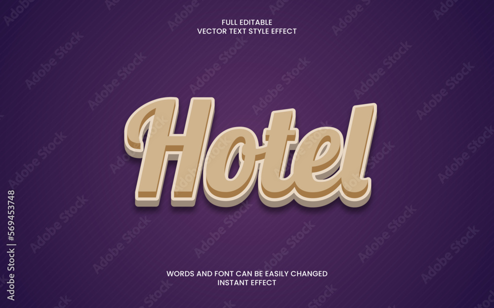 Hotel Text Effect 