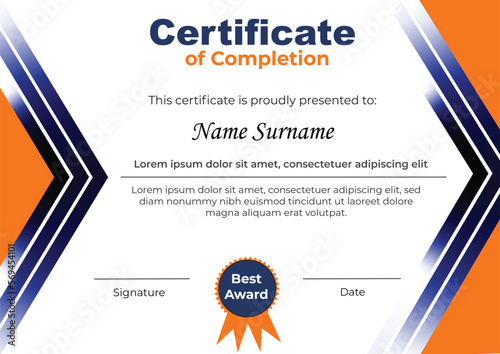 Luxury Certificate Design Template 