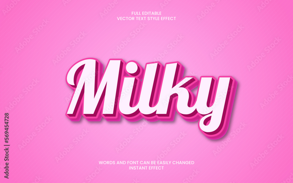 Milky Text Effect 