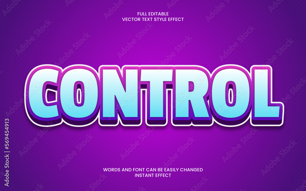 Control Text Effect 