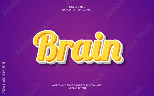 Brain Text Effect 