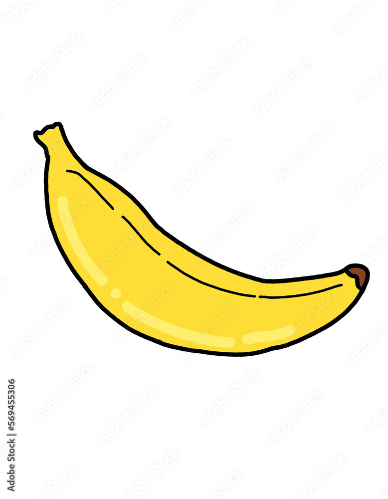 banana isolated 
