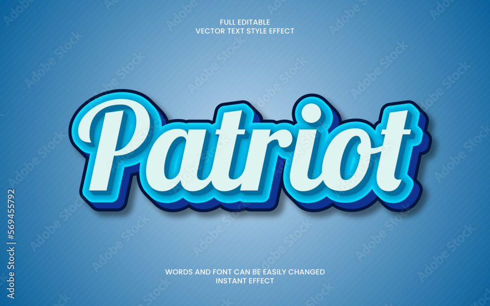 Patriot Text Effect Patriot Text Effect