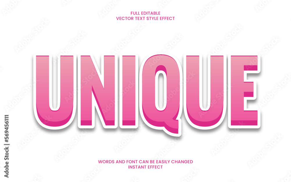 Unique Text Effect Unique Text Effect