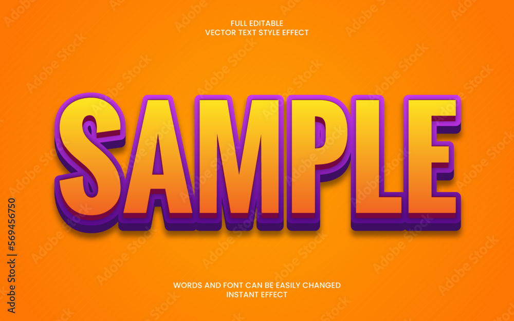 Obraz premium Sample Text Effect